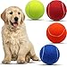 Magicorange Large Tennis Balls for Dogs 4 Pack 4 Inch Big Tennis Ball Pet Chew Toy Large Balls for OutdoorIndoor SportsMulticolor 4 Pack - Image 3