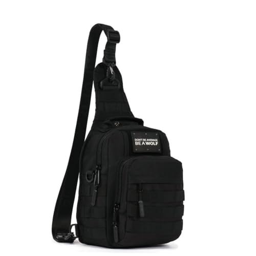 WOLFpak 9L Tactical Sling Bag |Concealed Carry CCW Backpack |Military Crossbody EDC Daypack Molle Chest Shoulder Pack for Hiking, Travel, Work | (Alpha Black) - Image 2