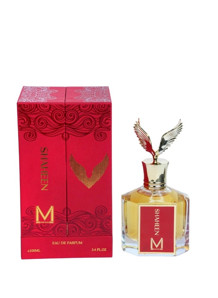 عطور VM شاهين – أو دو بارفان للجنسين 100 مل – عطر الزعفران، الورد، والعود الخشبي - Image 3