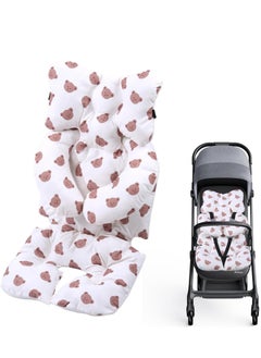 Rightsure Infant Seat Pad Stroller Liner Universal Thickened Stroller Pad with C-Shaped Pillow for Baby Soft Pad, Carrier, Stroller Anti-Slip Pad for Babies Children Toddlers  - Image 1