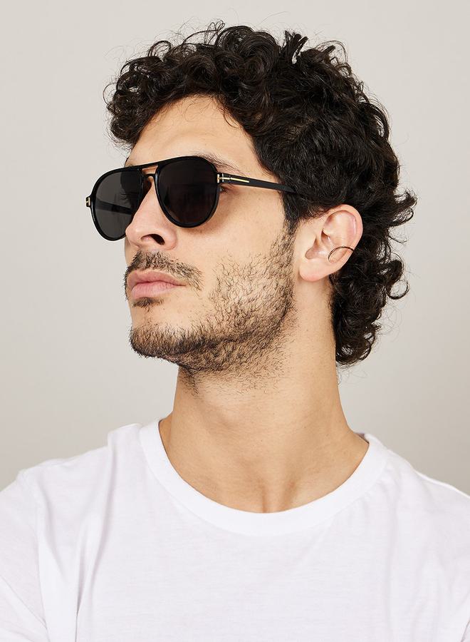 ستايلي نظارة شمسية افياتور بجسر مزدوج - Image 2