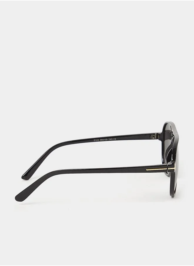 ستايلي Double Bridge Aviator Sunglasses