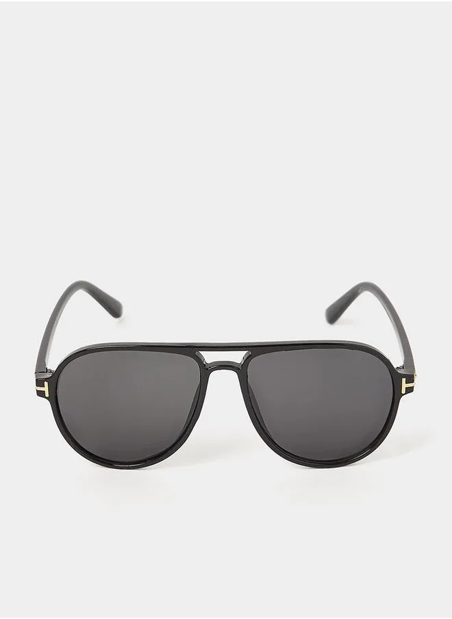 ستايلي Double Bridge Aviator Sunglasses