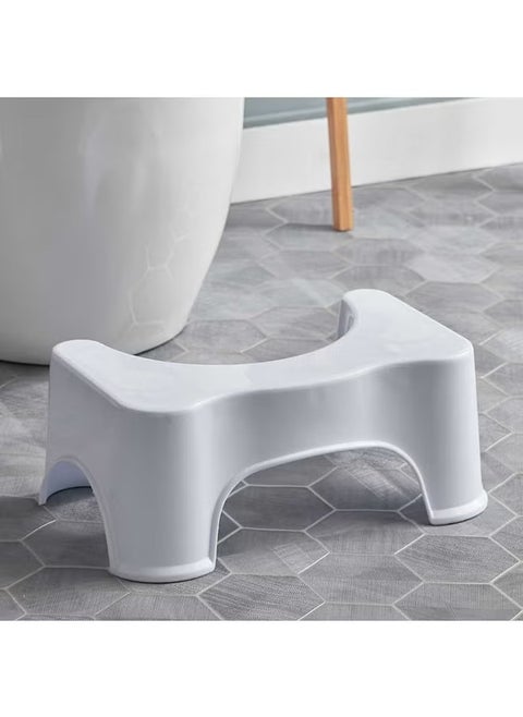 Bathroom Toilet Stool White 44.5x28x21centimeter