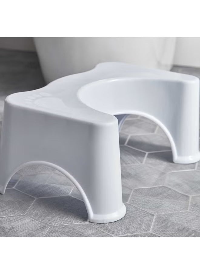 Bathroom Toilet Stool White 44.5x28x21centimeter