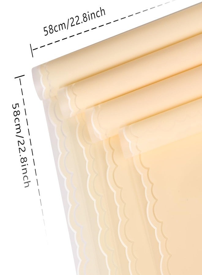 FUHITIM 20 Sheets Flower Wrapping Paper - Waterproof Floral Bouquet Wrapping Paper, Florist Supplies Packaging Paper for Wedding Birthday Gift DIY (Light Yellow) - Image 2