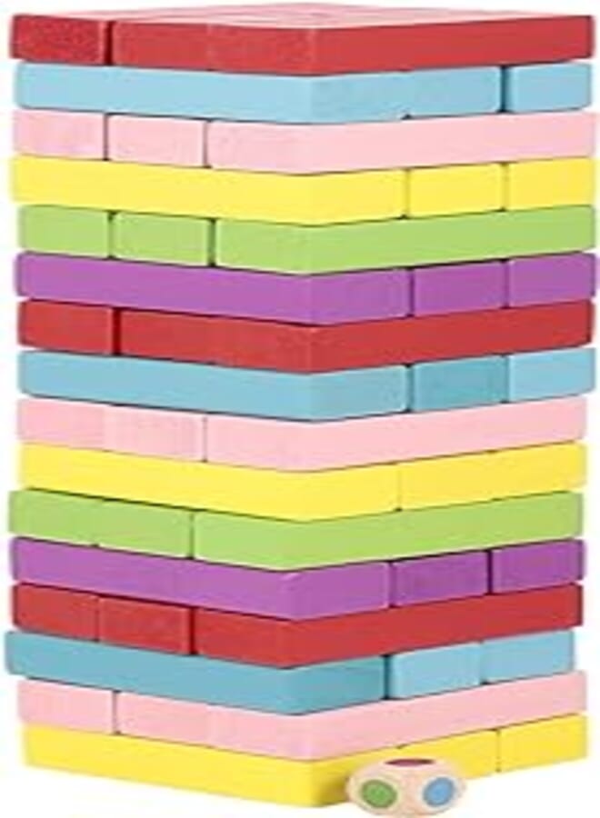 Canoe 51- Pieces Colors Jingga Stacking Blocks Toy - CT191216RJ129