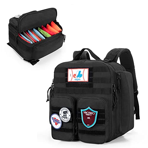 DSLEAF Cornhole Backpack Holds 16-24 Cornhole Bags, Cornhole Patch Bag with Padded Shoulder Straps and Extra Pockets for Tossing Games (Patent Design) - Image 1