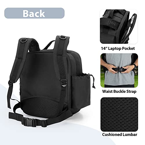 DSLEAF Cornhole Backpack Holds 16-24 Cornhole Bags, Cornhole Patch Bag with Padded Shoulder Straps and Extra Pockets for Tossing Games (Patent Design) - Image 4