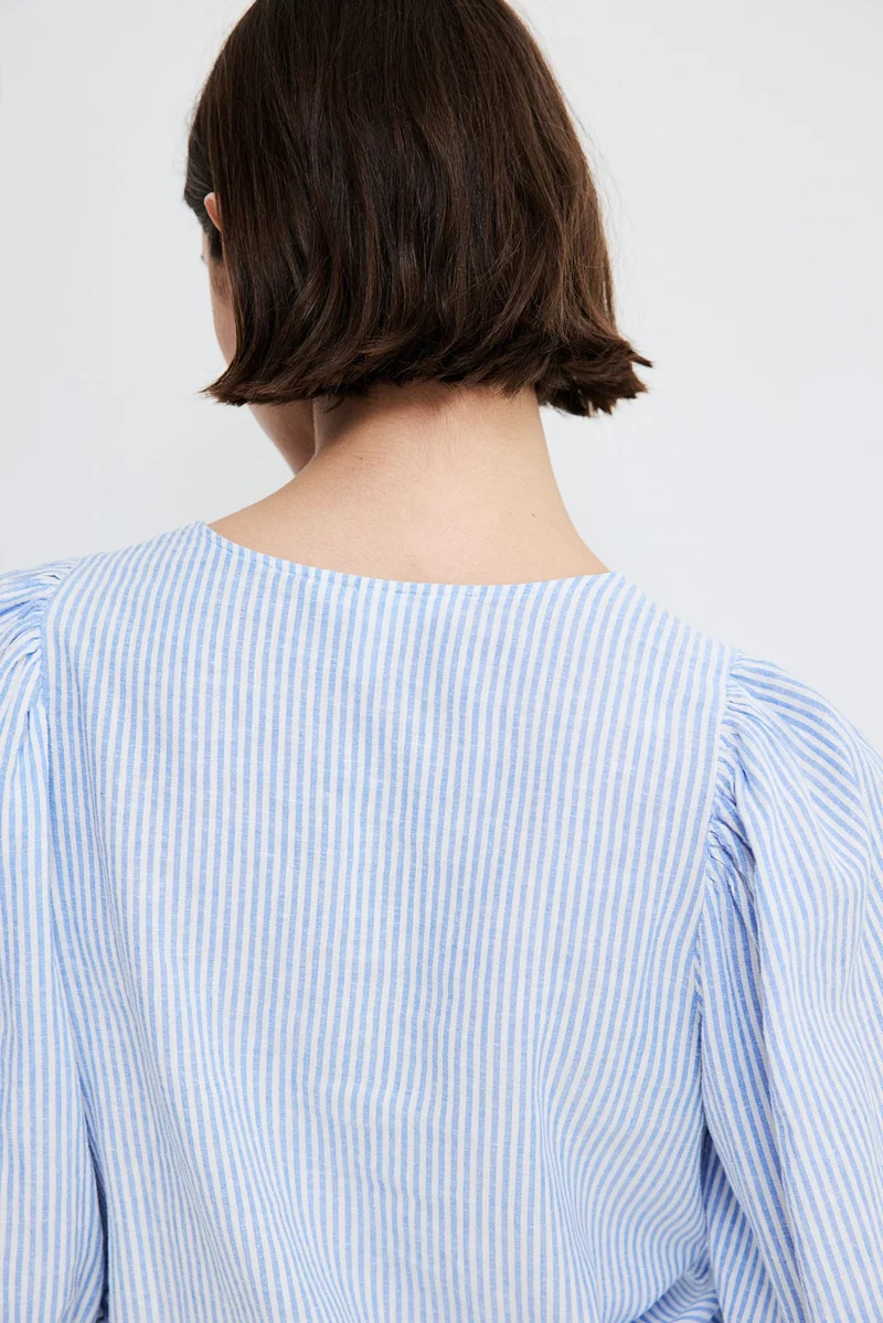 H&M Linen-blend blouse