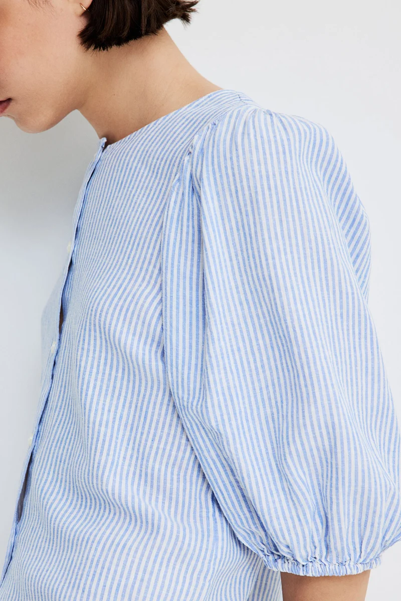H&M Linen-blend blouse
