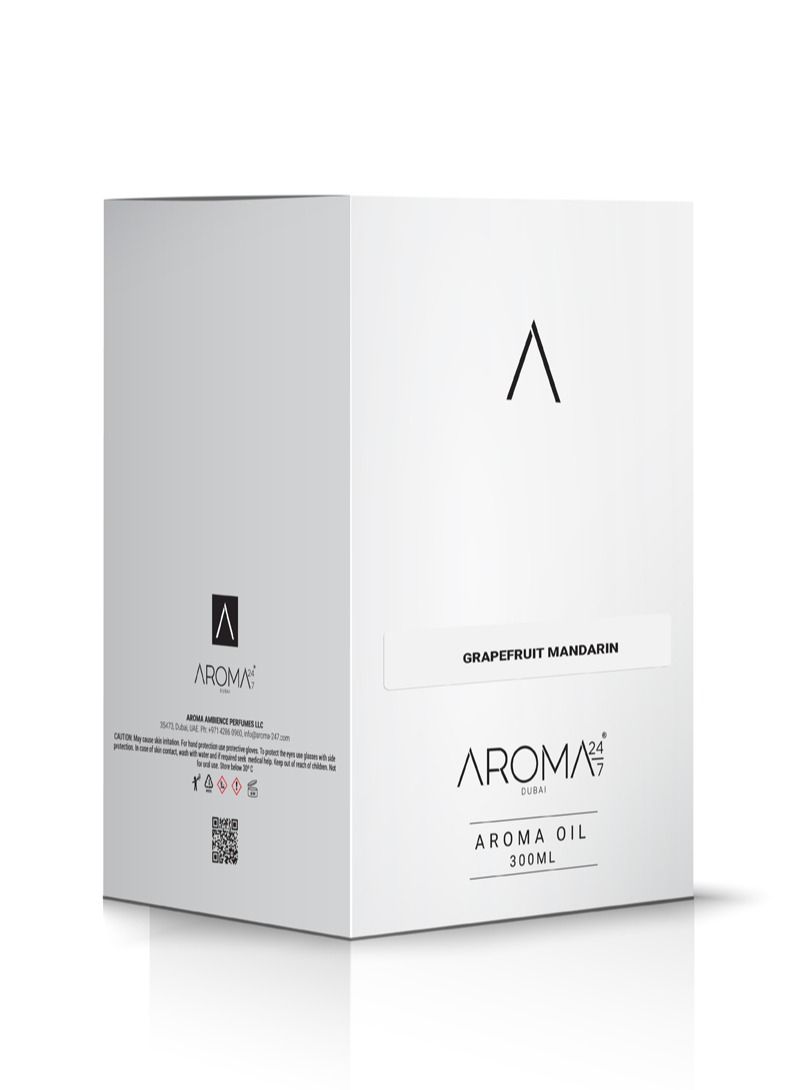 AROMA 24/7 Aroma Oil for Scent Diffusers - Grapefruit Mandarin 300ML - Image 3