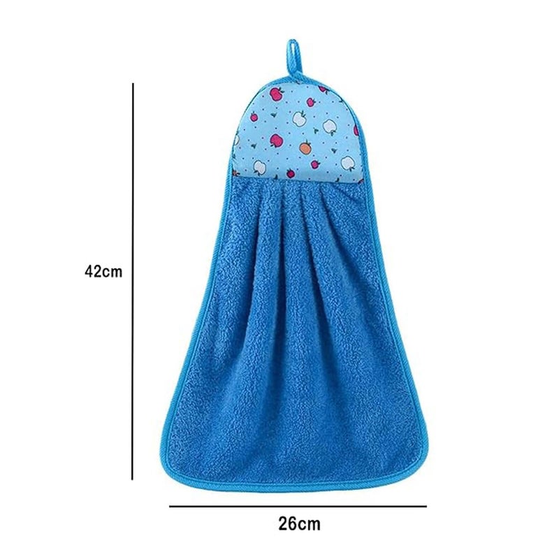 MAXOSHINE Microfiber Wash Basin Hand Towel-Sink Towel with Hanging Loop-Lint Free Super Absorbent Kitchen Napkins (Multicolor Pack of 5) - Image 2