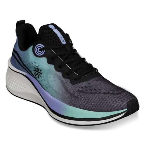 CULT Men Dynex Running Shoes (Black/Indigo Blue_UK7) - Image 1