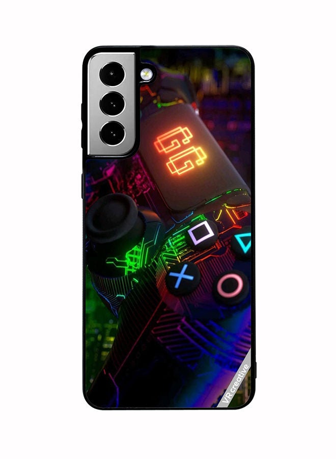 VR CREATIVE Protective Case Cover For Samsung Galaxy S21 FE 5G Gaming Design Multicolour - Image 1