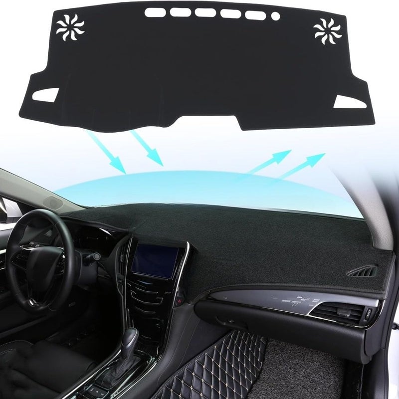 Car Dash Mat Dashboard Cover for Right Hand Drive Corolla 2020 2021 2022 2023 2024 Black Interior Dash Cover Mat Accessory - Image 1