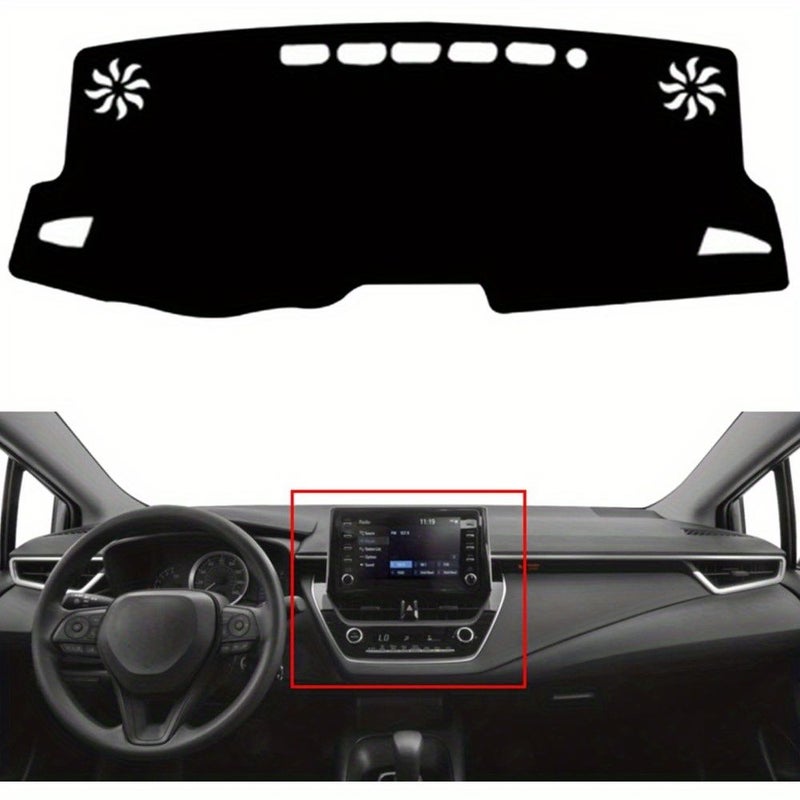 Car Dash Mat Dashboard Cover for Right Hand Drive Corolla 2020 2021 2022 2023 2024 Black Interior Dash Cover Mat Accessory - Image 5