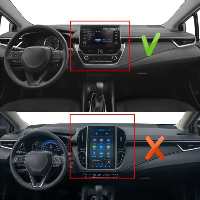 Car Dash Mat Dashboard Cover for Right Hand Drive Corolla 2020 2021 2022 2023 2024 Black Interior Dash Cover Mat Accessory - Image 3