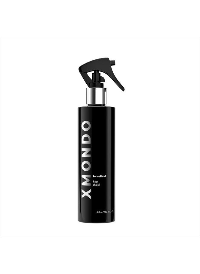 XMONDO Hair Forcefield Heat Shield - Vegan Formula with Pro-Vitamin B5 to Shield From Heat up to 500 degrees F, Reduce Drying Time, and Add Light Hold, 8 Fl Oz 1-Pack  - Image 1