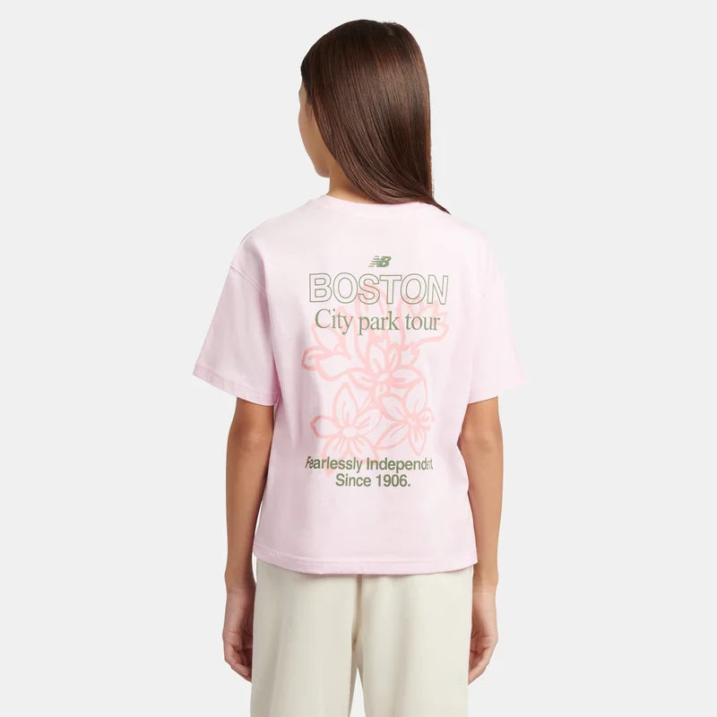 New Balance Kids' Boston Floral Graphic T-Shirt