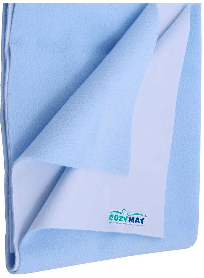 Newnik Waterproof Dry Sheet/Reusable MAT/UNDERPAD/Absorbent Sheets/Mattress Protector Sky Blue, Medium - Image 1