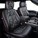 Carlimeki Premium Faux Leather Seat Covers for Ford F150 SuperCrew XL XLT STX 20152020 F250F350F450 Crew Cab XL XLT 20172022 Fully Covered Designed for 40Console40 Front Seats Camo Black - Image 2