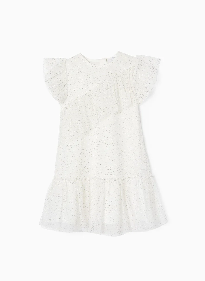 زيبي Zippy Tulle Dress With Ruffles For Baby Girls