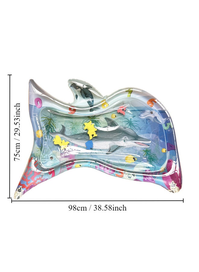 Children Inflatable Marine Animal Pat Water Mat Baby Crawling Pat Water Bag Pvc Pat Water Mat Climbing Mat