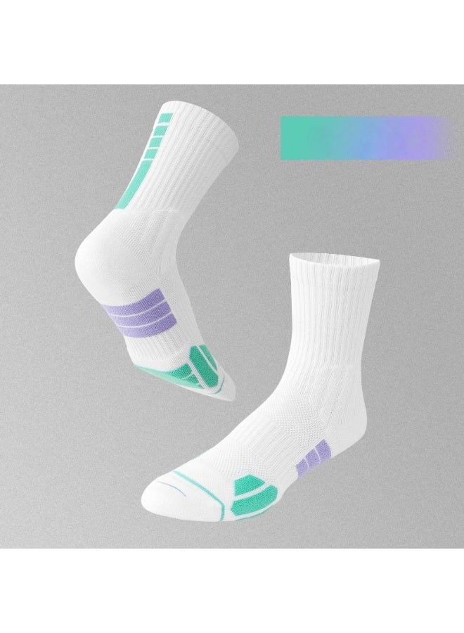 KUYING Fashion Anti Slip Breathable Sports Socks Three Piece Set