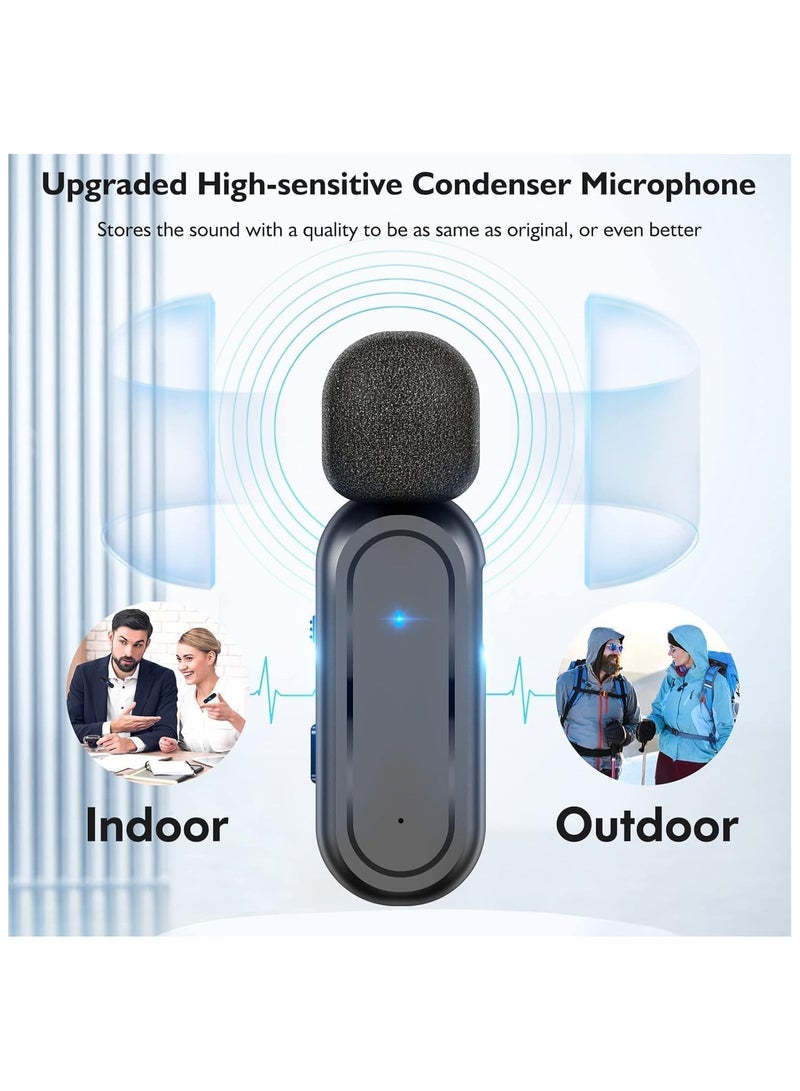 Wireless Lavalier Microphone for USB C Smartphones | iPhone 15 and Android Devices | Plug and Play Mini Mic with Charging Case for YouTube TikTok Live Streaming Gaming (USB-C Port) - Image 3