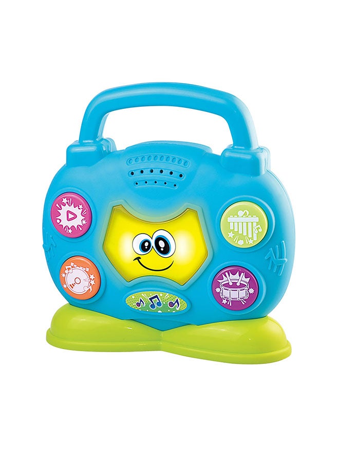 Little Learners بود الموسيقى الأول للأطفال - مشغل موسيقى محمول مع 3 نغمات آلات موسيقية، أضواء LED تتزامن مع الموسيقى، 12 شهرًا وما فوق - Image 2