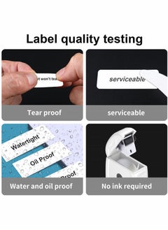 Excefore P11 Label Makers, Portable Thermal Sticker Printer Machine with Tape, Inkless & Wireless, Labelmaker for The Home Edit and Office Organization, White  - Image 4