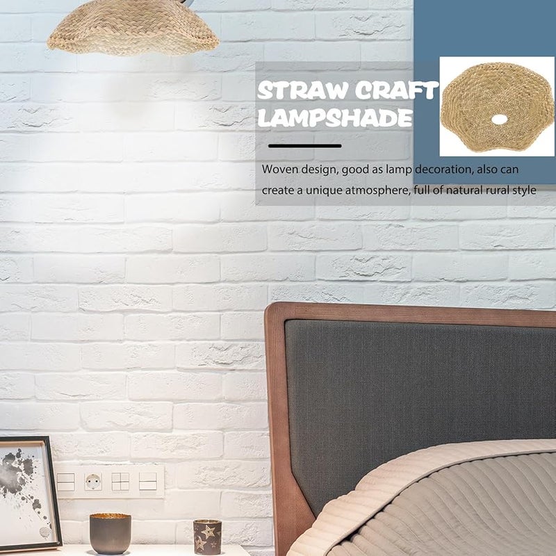 Handcrafted Rattan Pendant Light Shade Natural Woven Lampshade Boho Home Decor - Image 4
