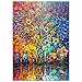 AEEKDOOK Stained Glass Flower Puzzles for Adults 1000 Pieces Jigsaw Puzzles 1000 Pieces for Adults Fun Puzzles with Letters On Back Challenging Game Toys Family Decoration Puzzle 197 276in - Image 2