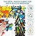 AEEKDOOK Stained Glass Flower Puzzles for Adults 1000 Pieces Jigsaw Puzzles 1000 Pieces for Adults Fun Puzzles with Letters On Back Challenging Game Toys Family Decoration Puzzle 197 276in - Image 4
