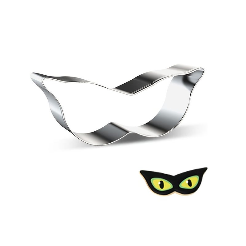 Mask Shaped Stainless Steel Cookie Cutter for Baking Masquerade Party Desserts - Image 3