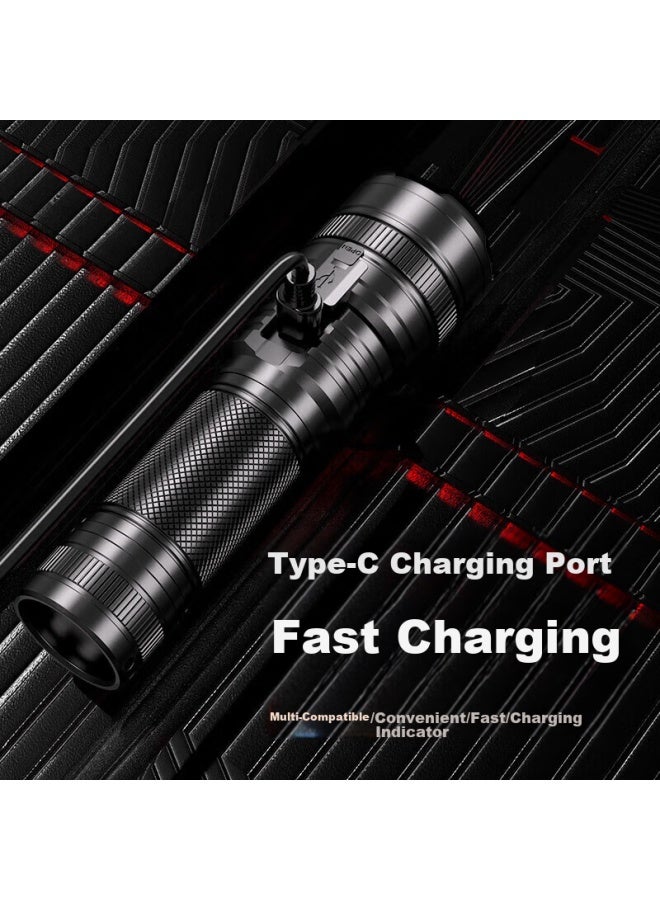 Supfire Rx21 High-intensity Flashlight With Zoom, Ultra-bright Long-range Beam, Long Battery Life, For Outdoor Survival, Military, Outdoor Cycling, And Home Use - Image 4