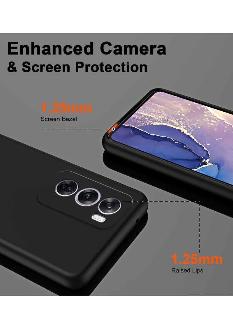 BORTONY OPPO Reno 12 Case Cover Soft Silicone Gel Rubber Case Shockproof Matte Finish Back Cover with Camera Protection Case for OPPO Reno 12 - Image 5