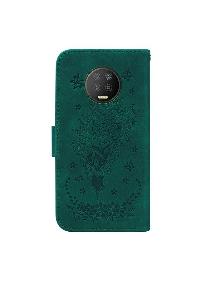 Zaboon Case For Infinix Note 7 X690 Butterfly Rose Embossed Leather Phone Case - Image 3