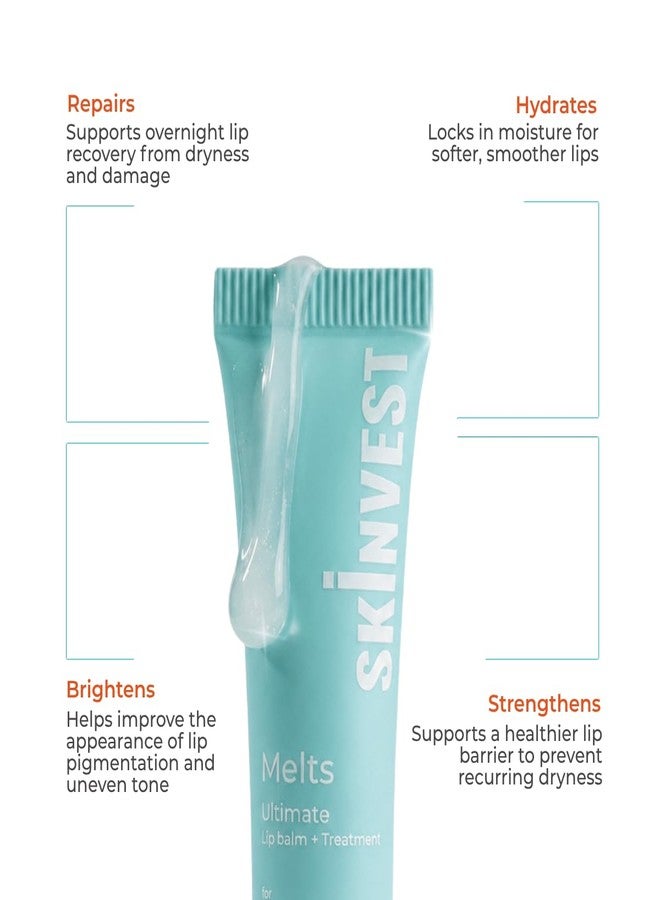 سكين فيست مرطب شفاه ليلي Skinvest Melts Repair + Brighten، علاج ترميمي مع PDRN وWonderlight™ والسيراميد وحمض الهيالورونيك | قناع ليلي غني للشفاه الجافة والمتصبغة والمتقشرة | 10 مل - Image 2