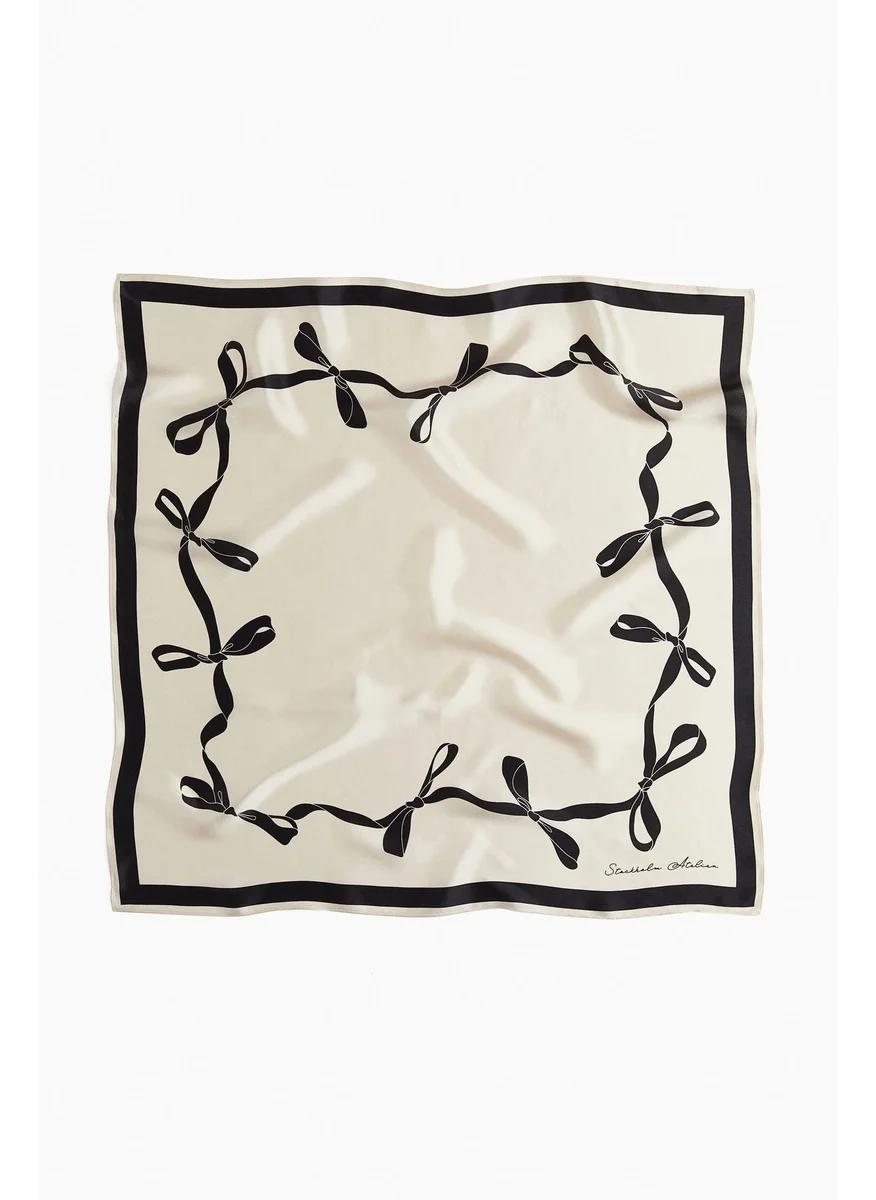 H&M Printed Silk Scarf