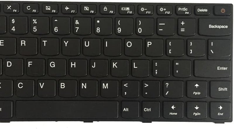 Wistar لوحة مفاتيح لابتوب متوافقة مع Lenovo IDEAPAD 110-14ISK E41-10 E41-15 E41-20 E41-25 (أسود). النسخة الأمريكية (مع زر تشغيل/إيقاف) - Image 2