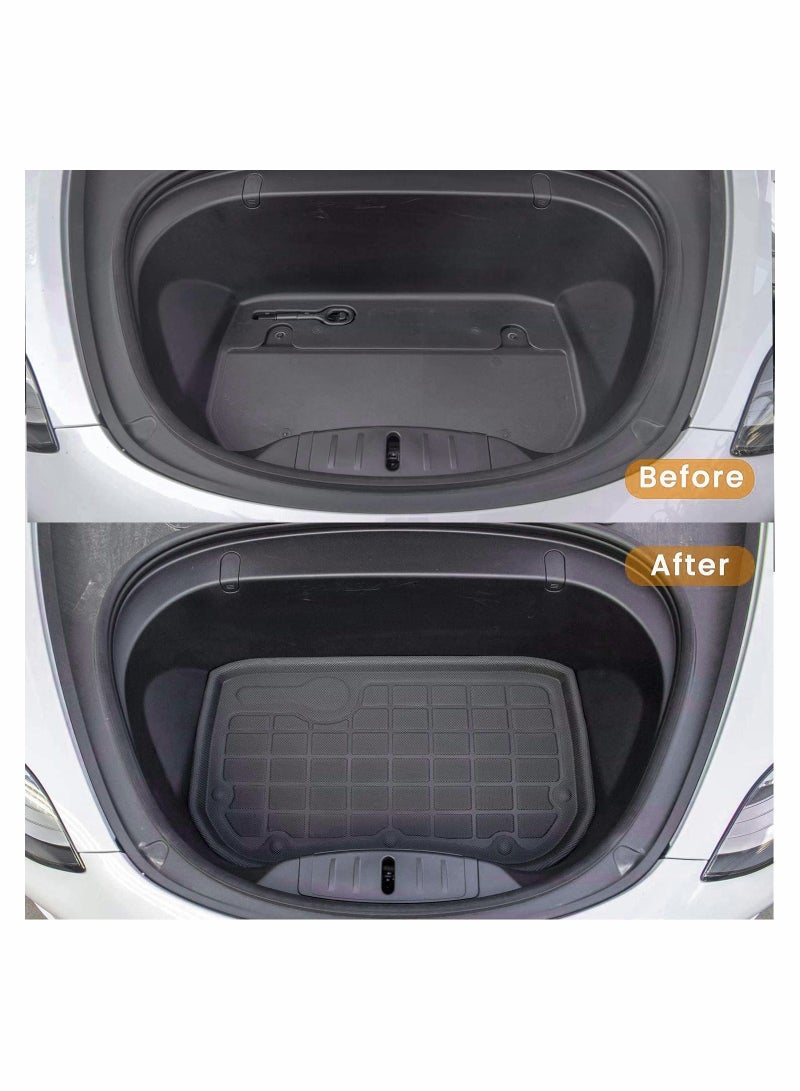 KASTWAVE Frunk Mat Front Trunk Mats Cargo Liner Trunk Storage Mat Tesla Model 3 Accessories - Image 4