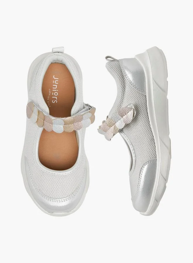 JUNIORS Girls Hook & Loop Mary Jane Shoes