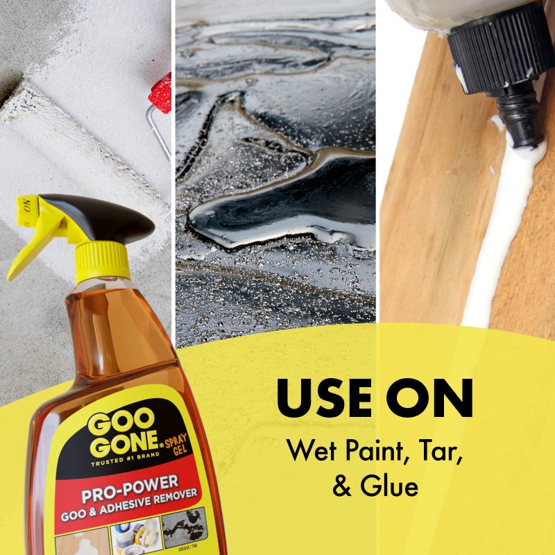 Goo Gone Pro-Power Spray Gel Adhesive Remover - Surface Safe, Great Cleaner, No Harsh Odors, Removes Stickers, Can Be Used On Tools, 24 Ounce, 2 Pack - Image 5