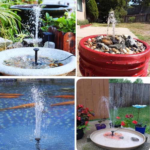 Lewisia 2W Solar Bird Bath Pump with USB Charging for Pool Pond Garden Decoration Solar Powered Water Fountain Pump - Image 2