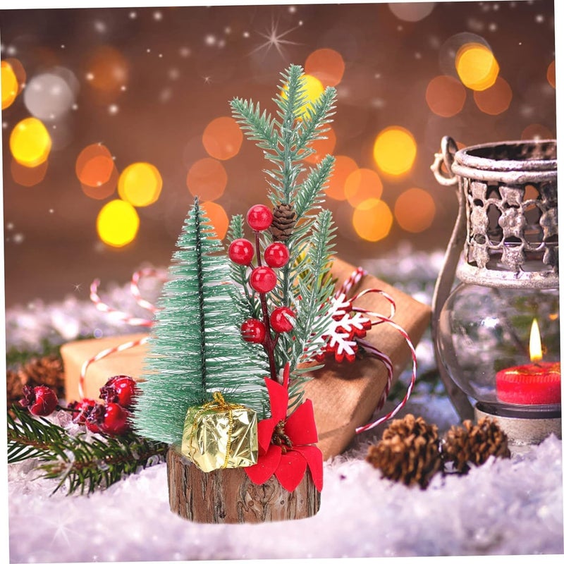 Glamifirsto Small Christmas Tree Artificial Christmas Tree with Christmas Ornaments Pine Cone Berry Tabletop Christmas Tree for Christmas Decorations Home Room Party Winter Indoor Outdoor - Image 4