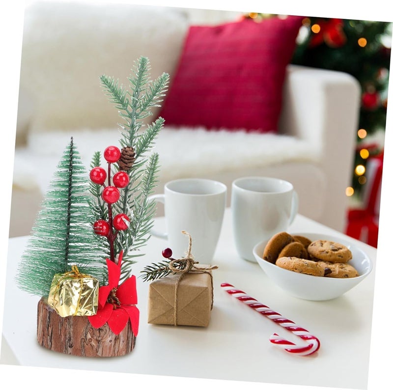 Glamifirsto Small Christmas Tree Artificial Christmas Tree with Christmas Ornaments Pine Cone Berry Tabletop Christmas Tree for Christmas Decorations Home Room Party Winter Indoor Outdoor - Image 2
