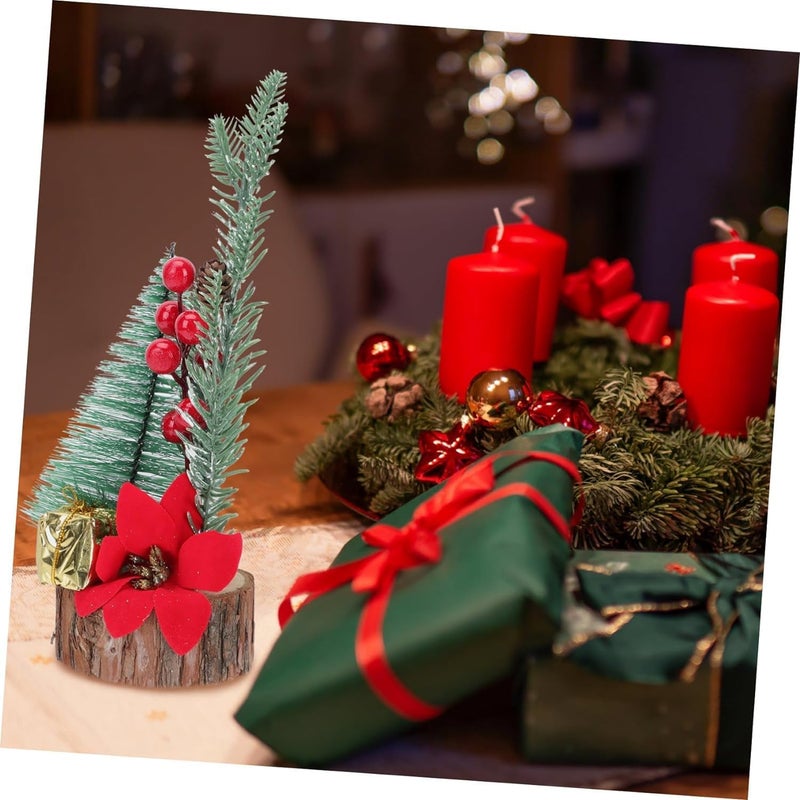 Glamifirsto Small Christmas Tree Artificial Christmas Tree with Christmas Ornaments Pine Cone Berry Tabletop Christmas Tree for Christmas Decorations Home Room Party Winter Indoor Outdoor - Image 3