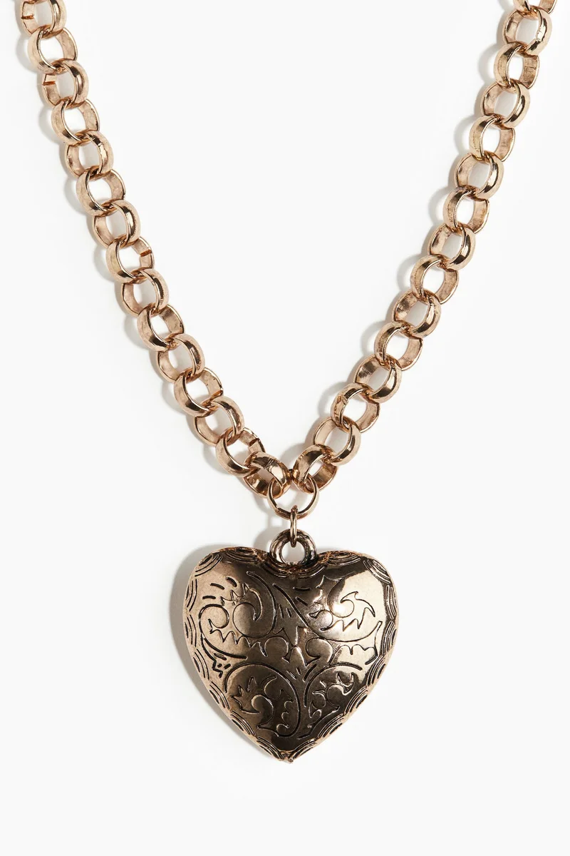 H&M Heart-pendant chain necklace